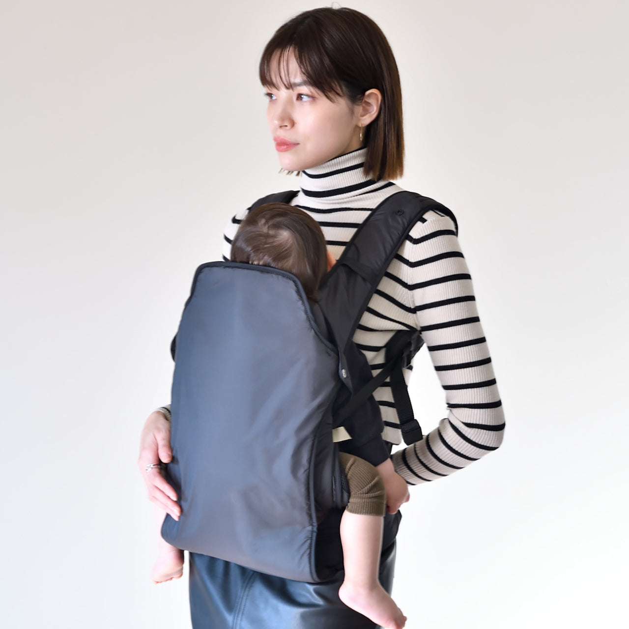 品質保証HOT【美品】ANDROSOPHY Baby Carrier ネイビー　抱っこ紐 抱っこひも・スリング